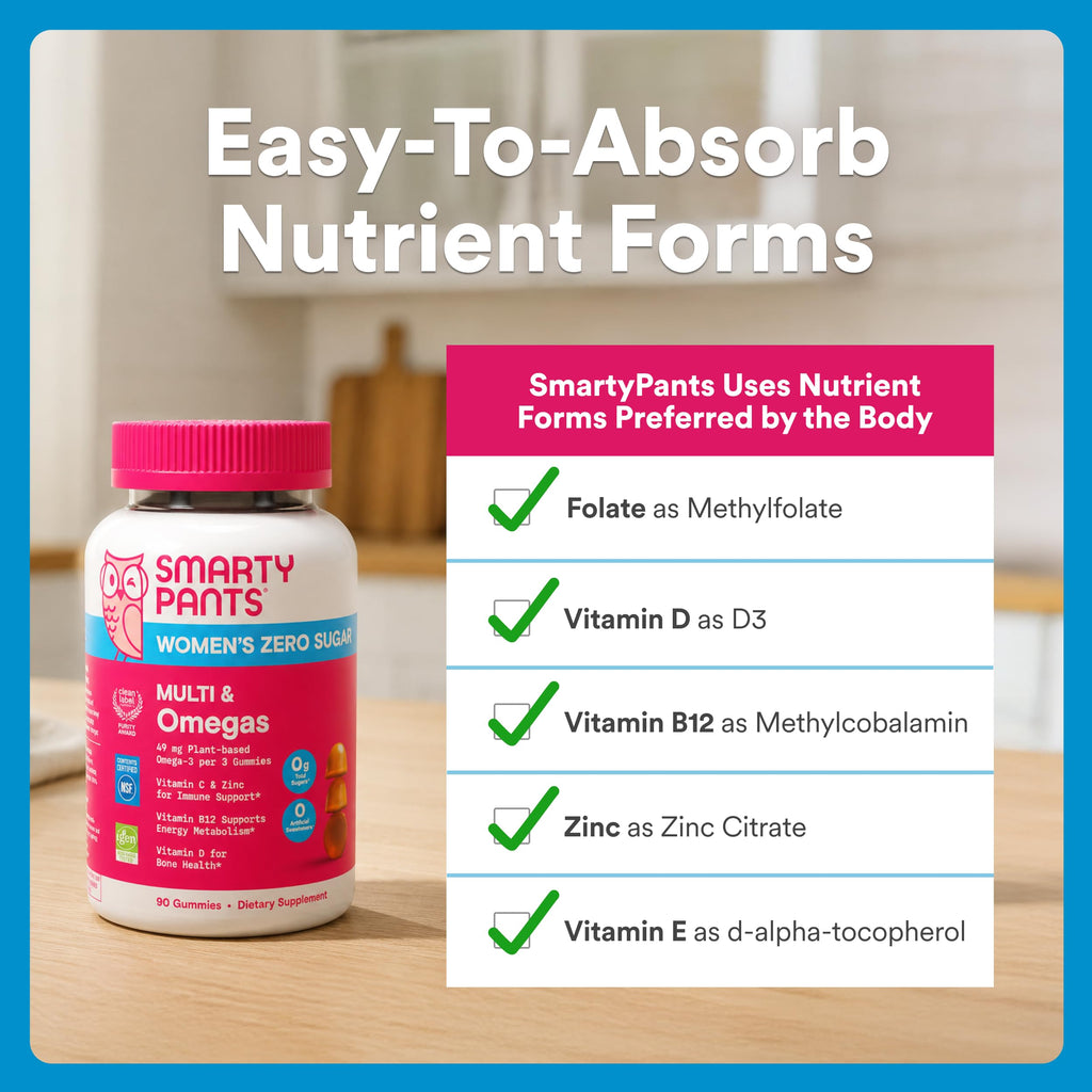 SmartyPants Women's Multivitamin Gummies with Omegas

