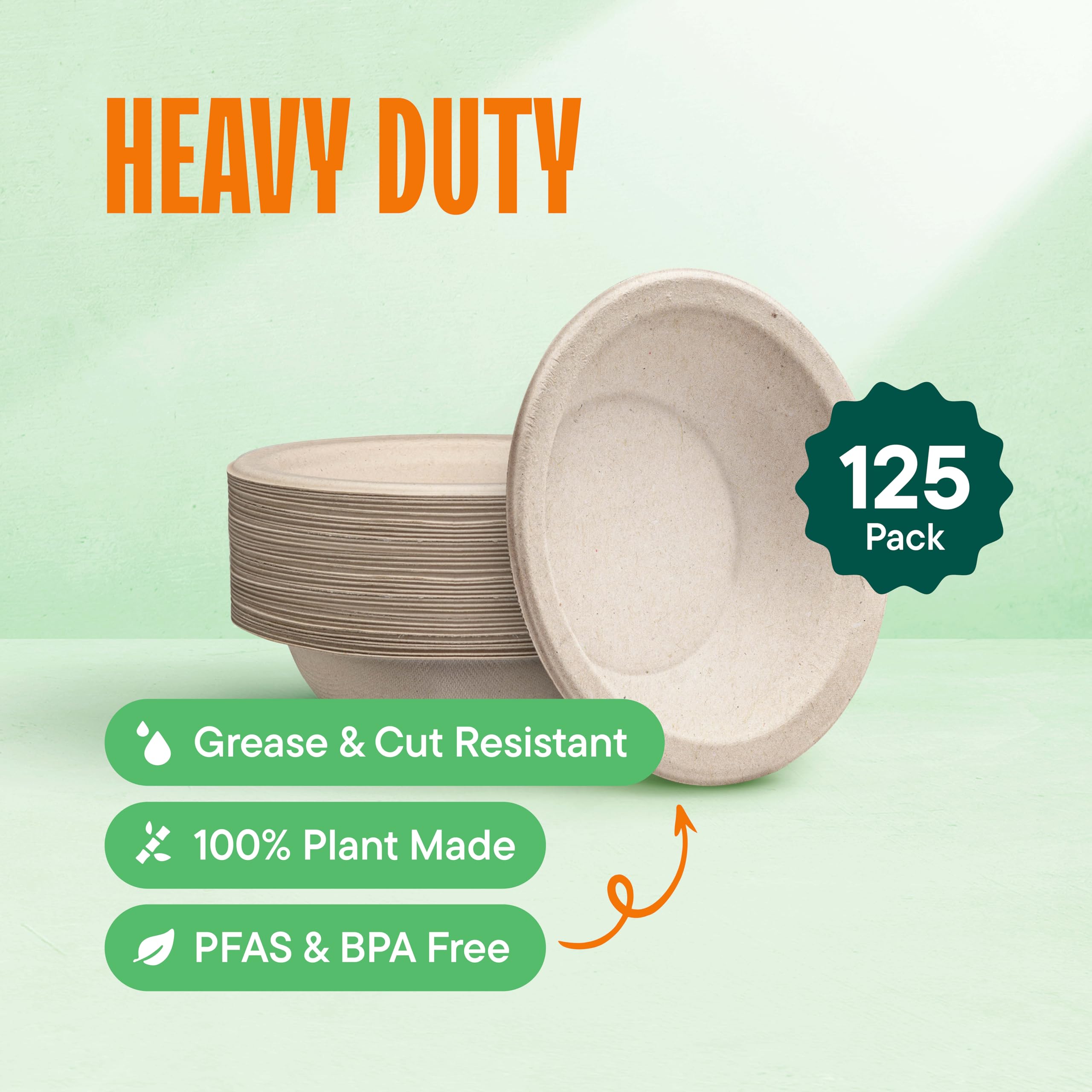 Compostable Paper Bowls - BPI Certified, PFAS-Free


