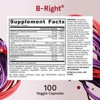 Jarrow Formulas B-Right Vitamin B-Complex Veggie Caps

