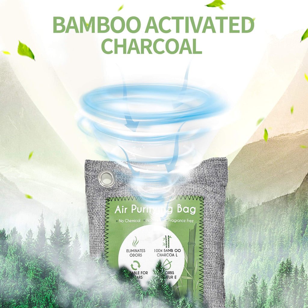 Bamboo Activated Charcoal Air Purifying Bags Odor Absorber

