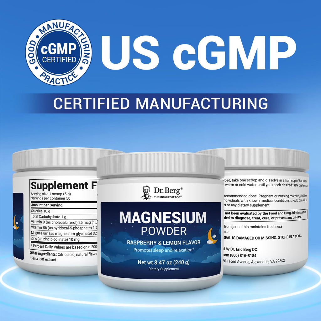 Magnesium Glycinate Powder - Dr. Berg Sleep Support

