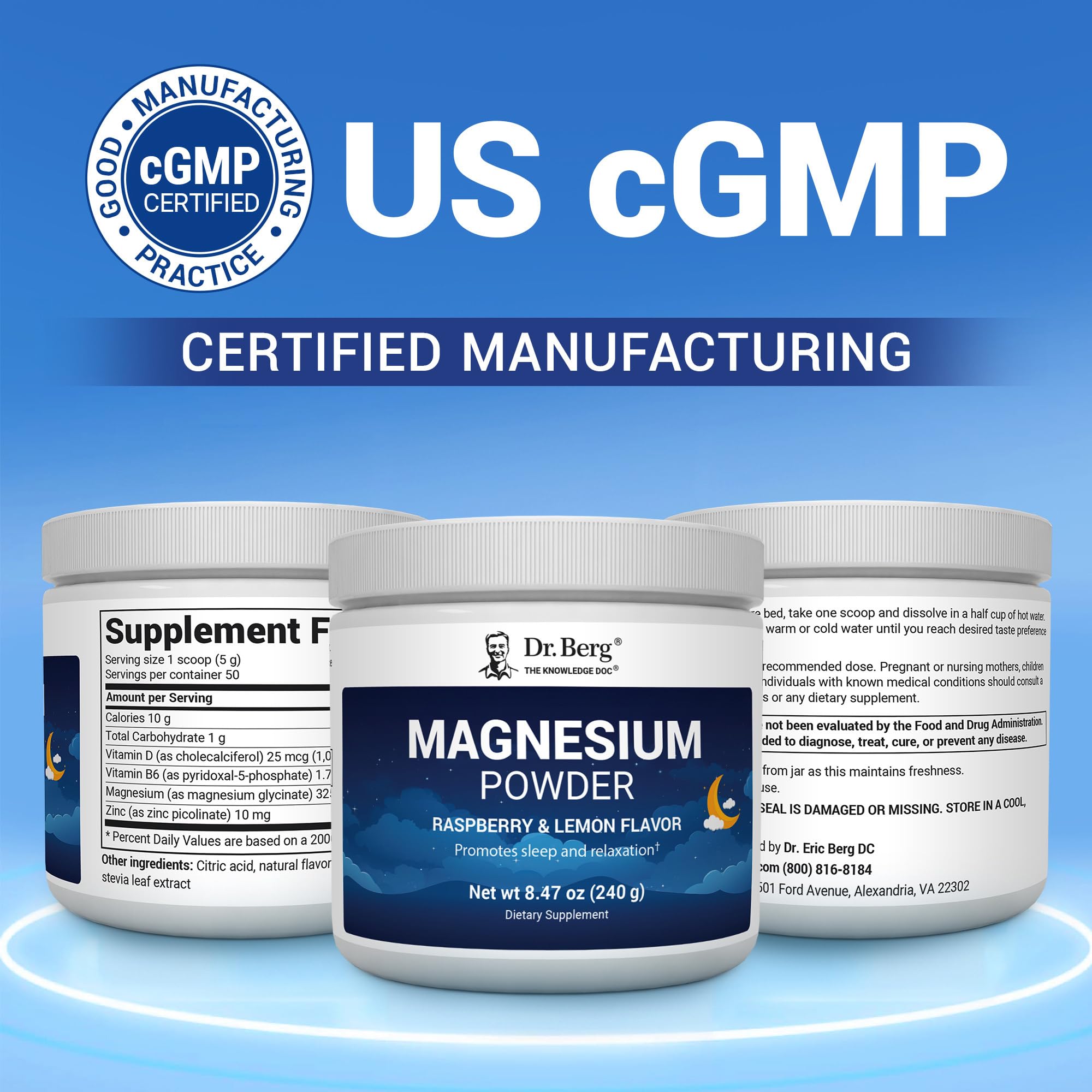 Magnesium Glycinate Powder - Dr. Berg Sleep Support

