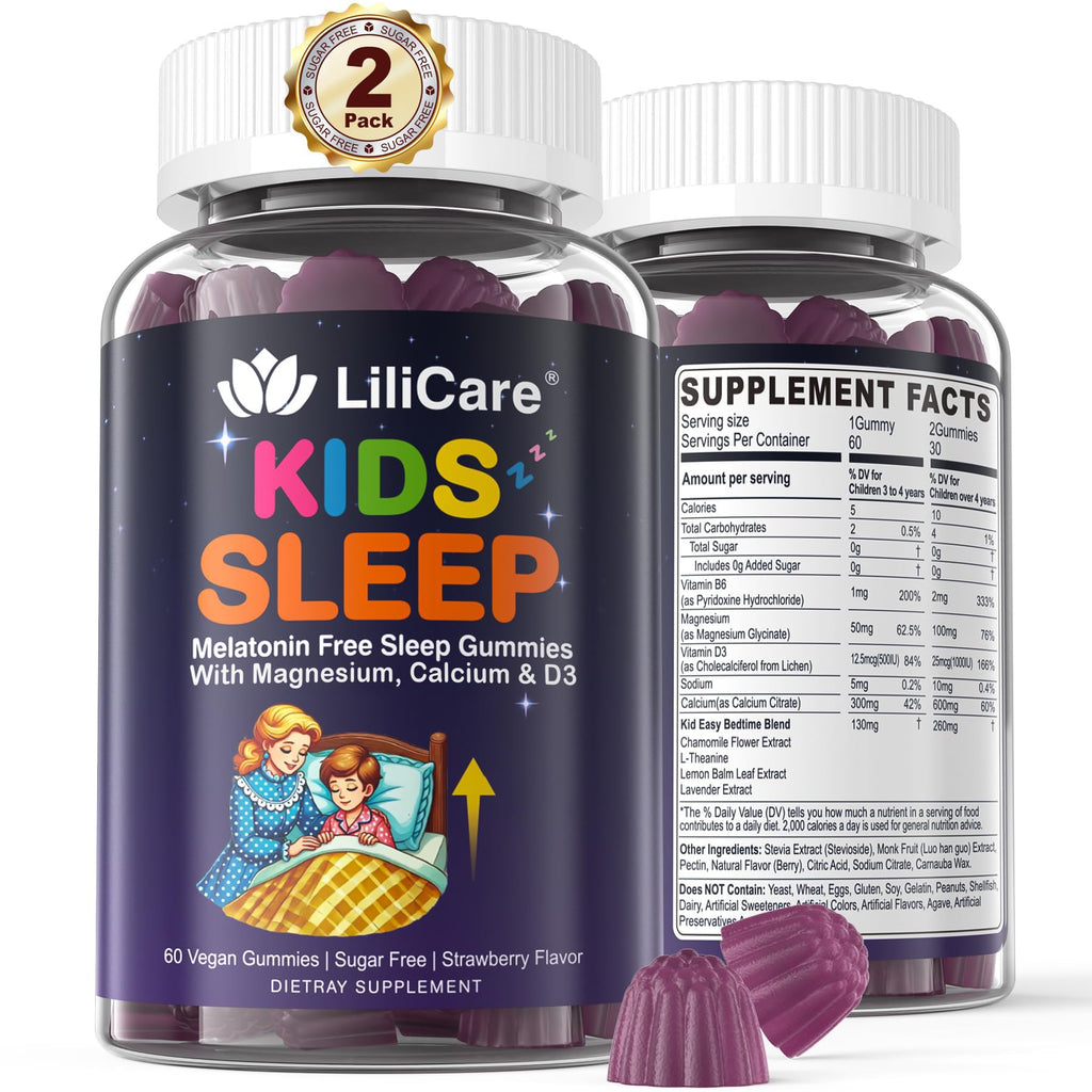 LILICARE Kids Sleep Gummies Melatonin-Free Sleep Aid