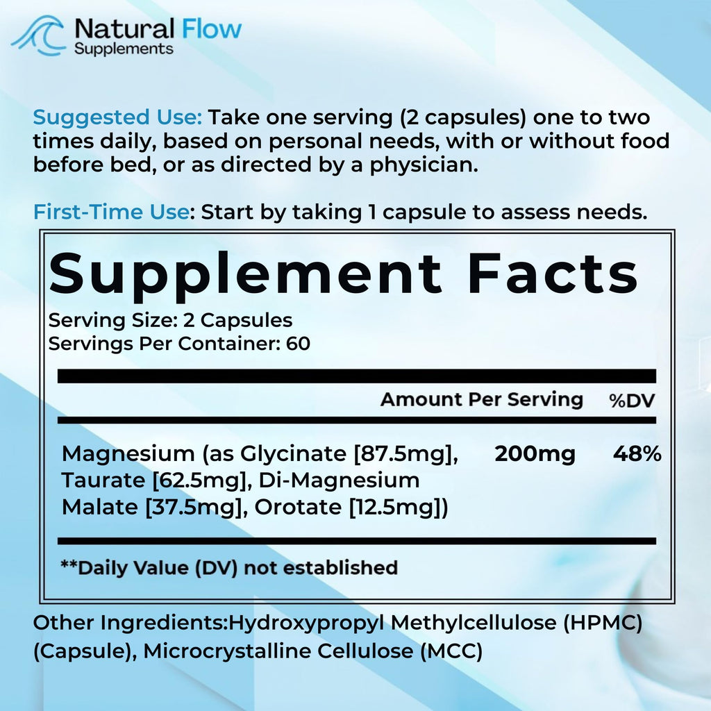 Natural Flow Magnesium Complex | Mineral Support

