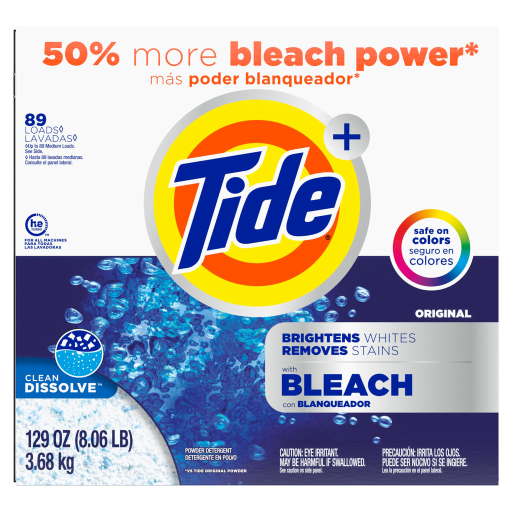 Tide Powder Laundry Detergent with Bleach

