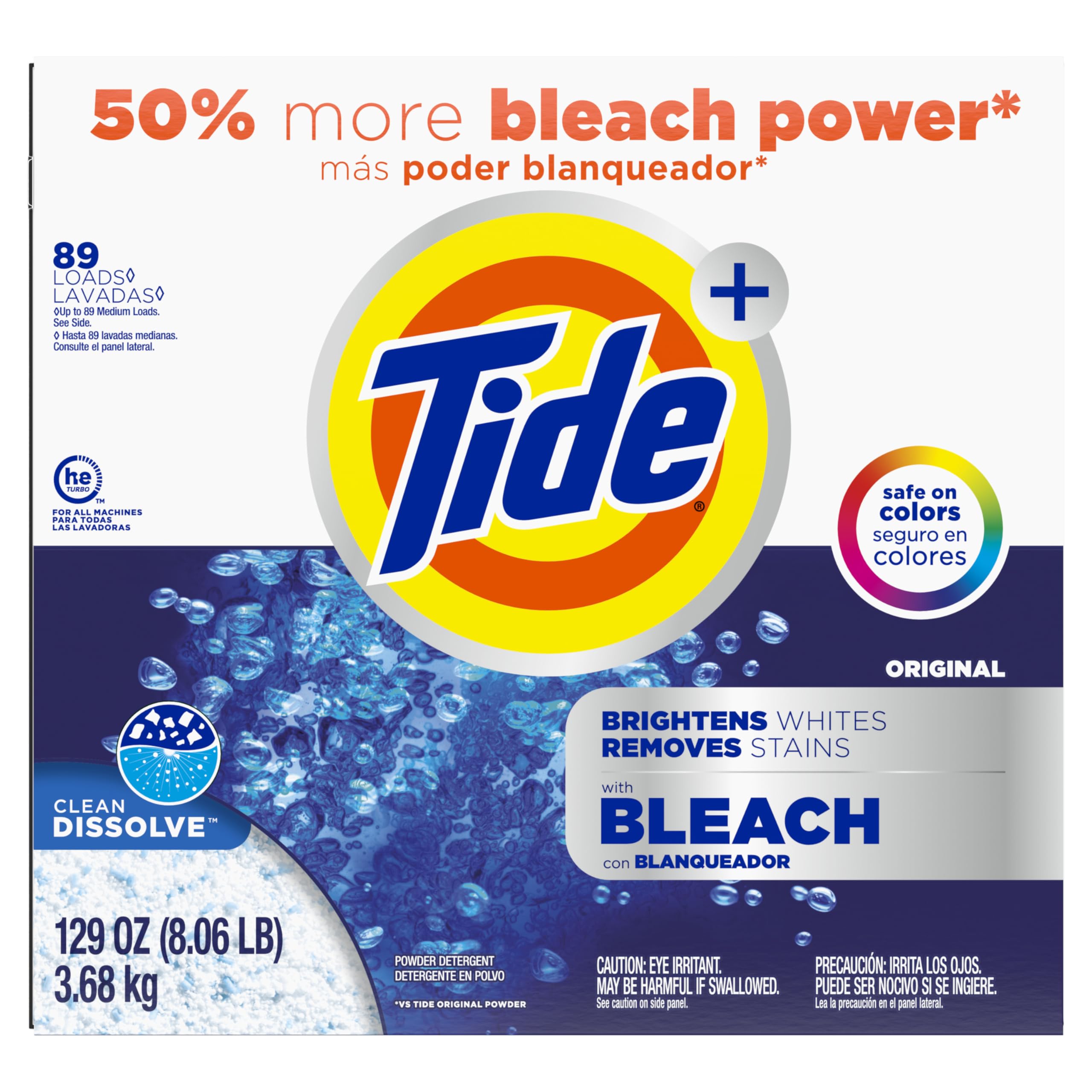 Tide Powder Laundry Detergent with Bleach

