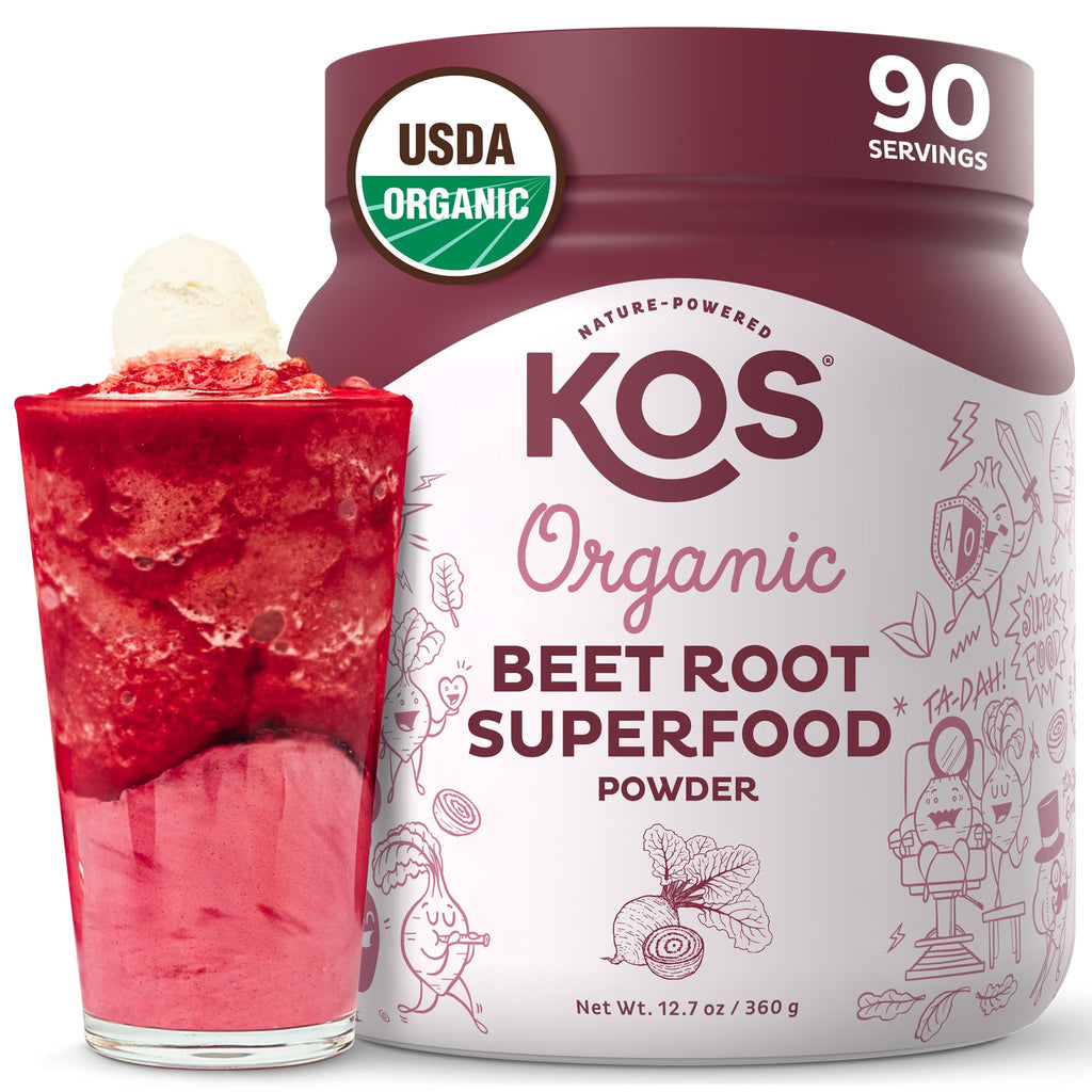 KOS Organic Beet Root Supplement - Nitric Oxide Support

