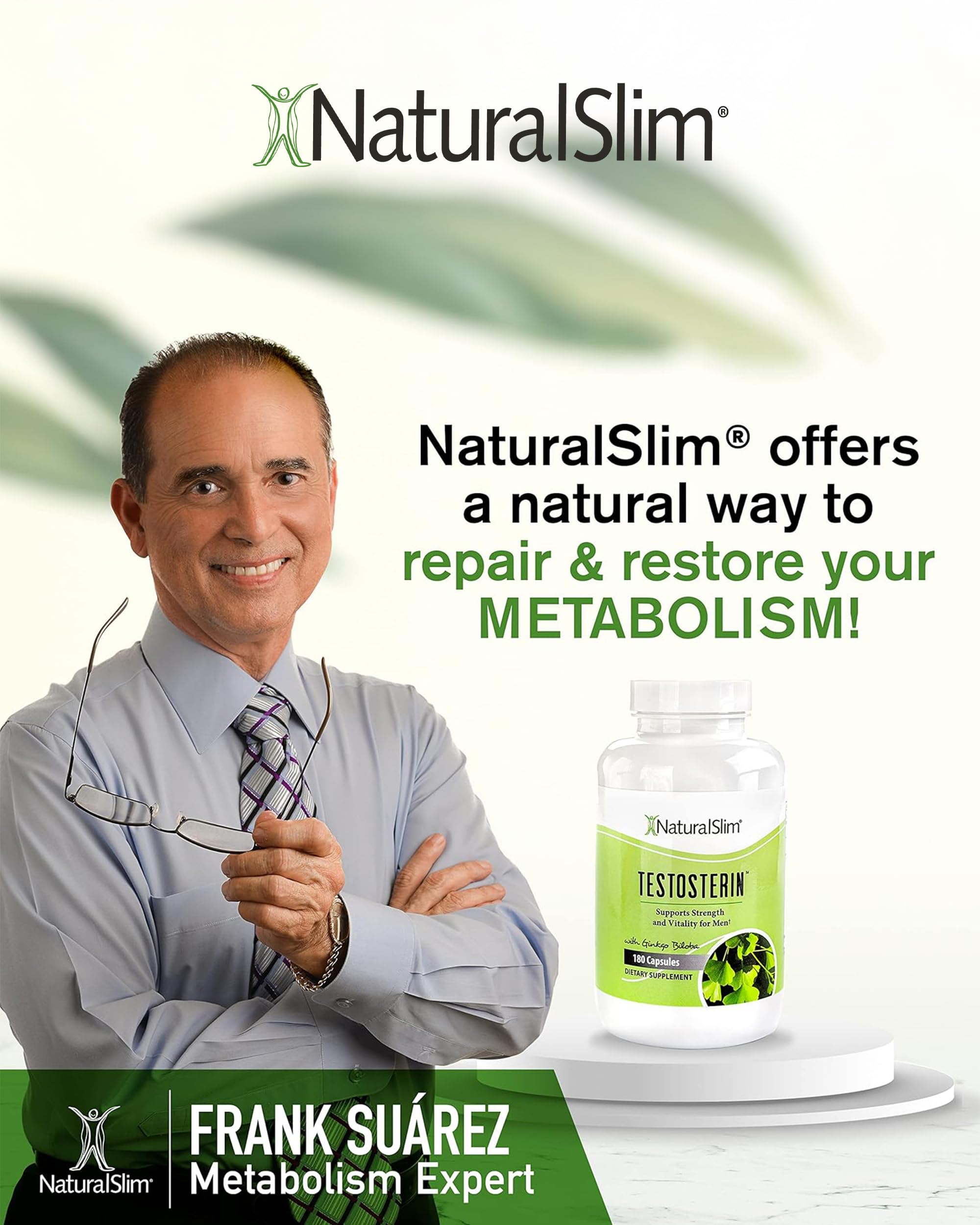 NaturalSlim Testosterone Booster for Men | Energy & Muscle

