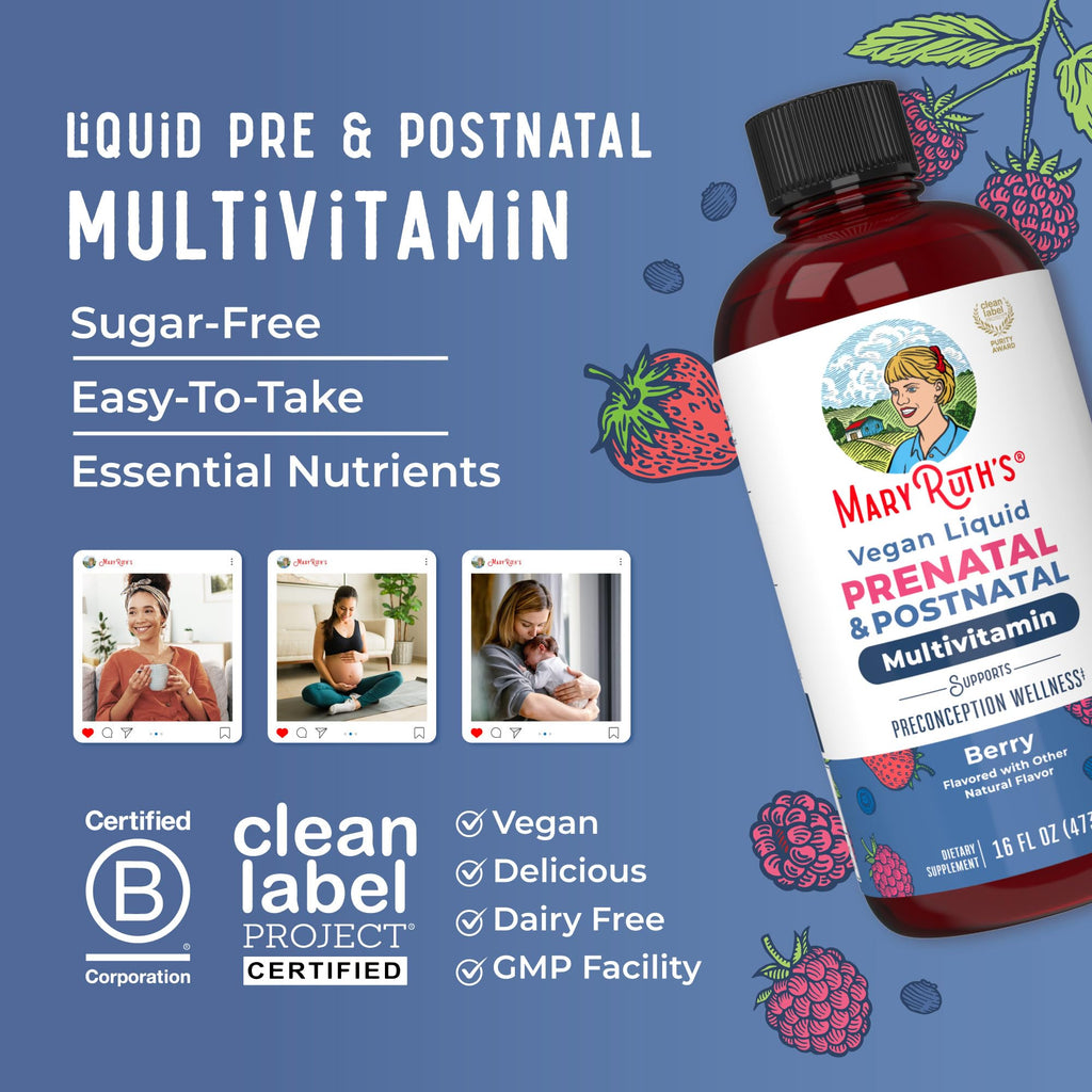 MaryRuth's Prenatal & Postnatal Liquid Multivitamin for Women

