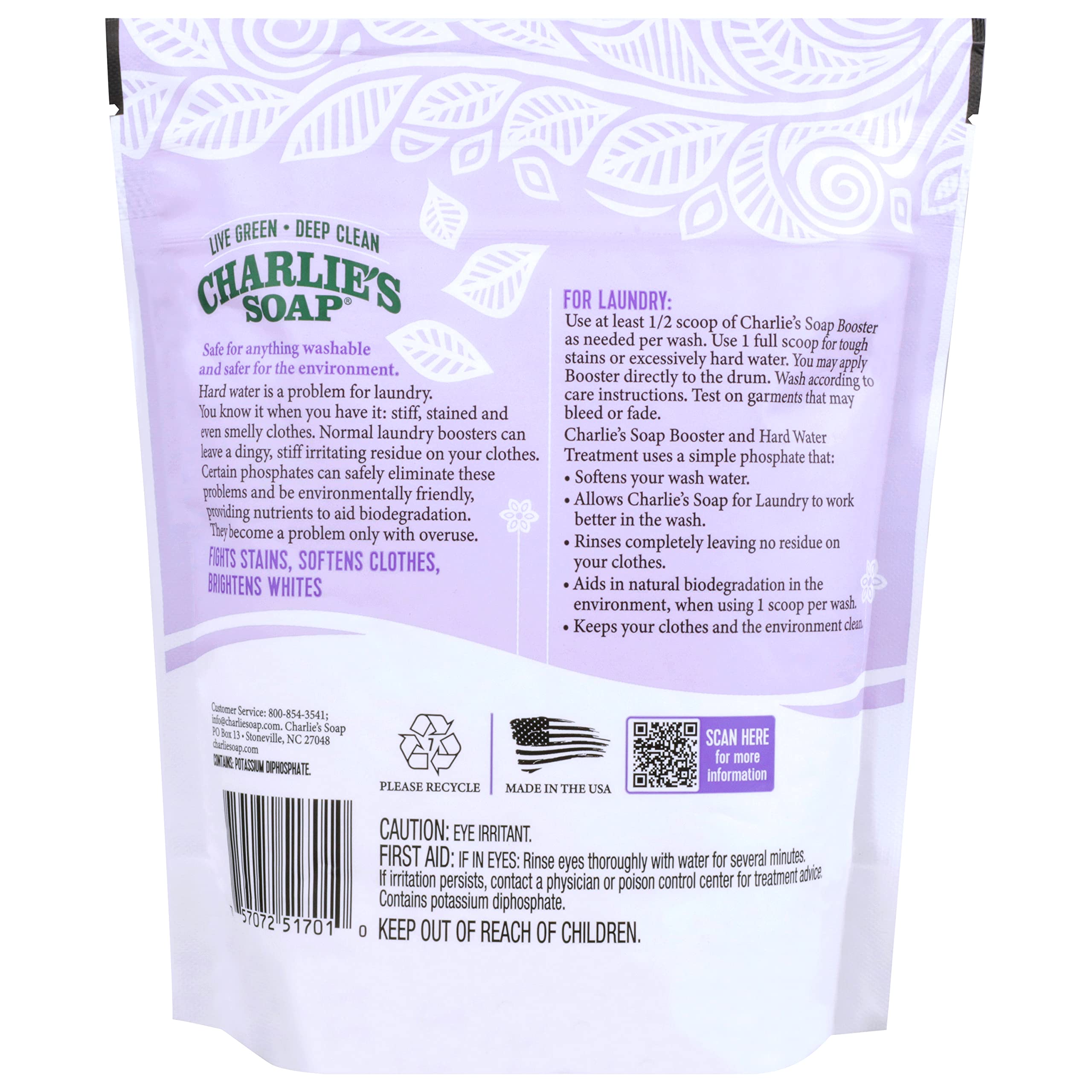 Charlie's Soap Booster - Hard Water Treatment for Laundry

