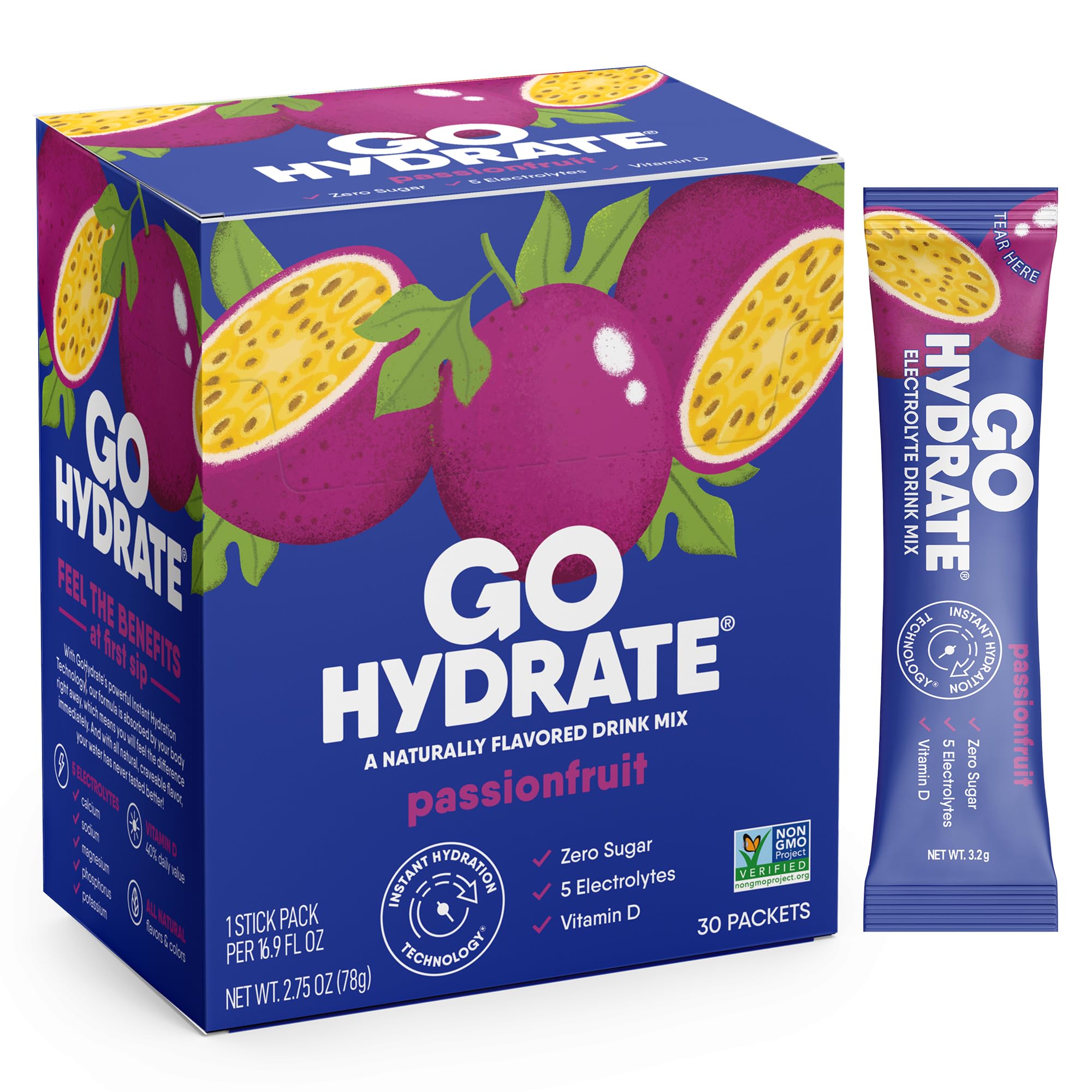 GoHydrate Electrolyte Powder - Low Sodium Sugar Free Hydration