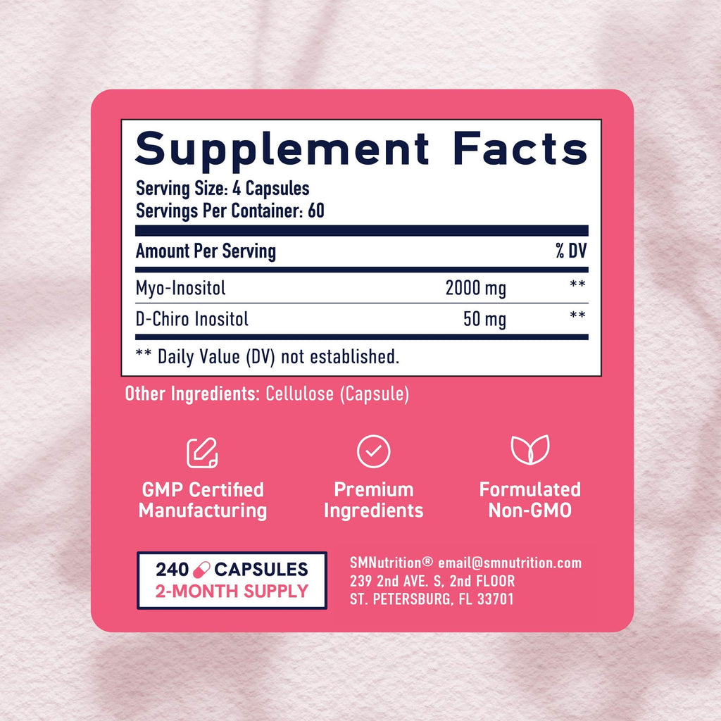SMNutrition Myo-Inositol & D-Chiro Inositol|Hormone Balance

