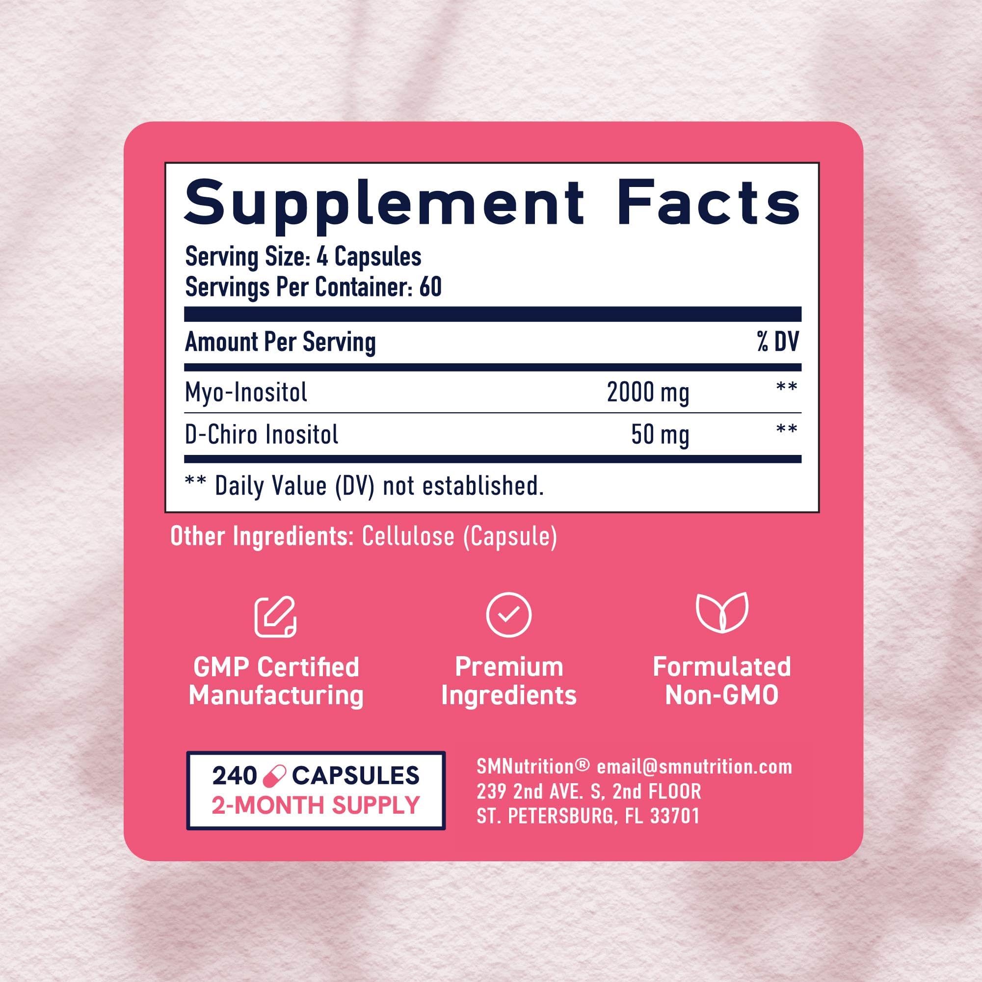 SMNutrition Myo-Inositol & D-Chiro Inositol|Hormone Balance

