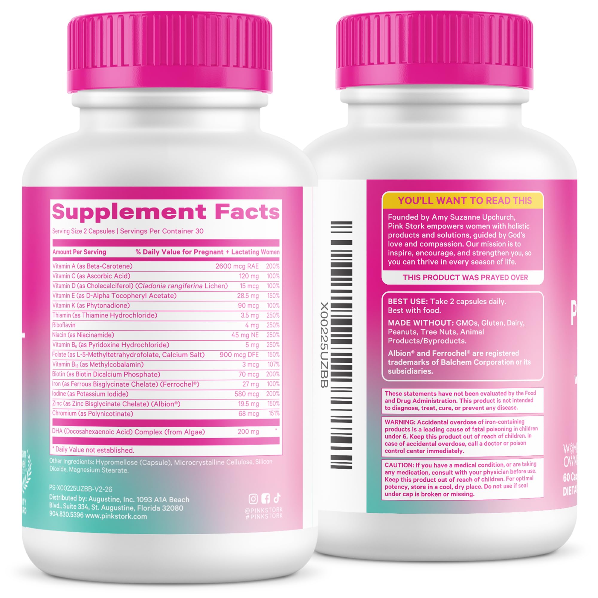 Pink Stork Total Postnatal Vitamins | Postpartum Support

