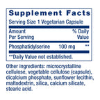 Phosphatidylserine PS Caps by Life Extension for Cognition

