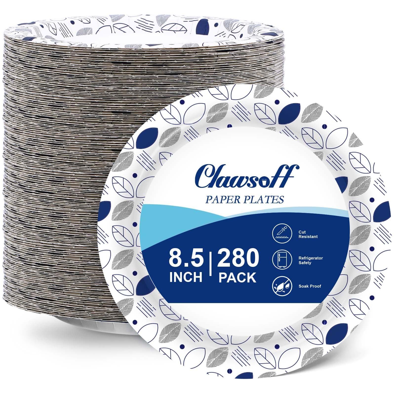 Clawsoff Disposable Paper Plates for Parties