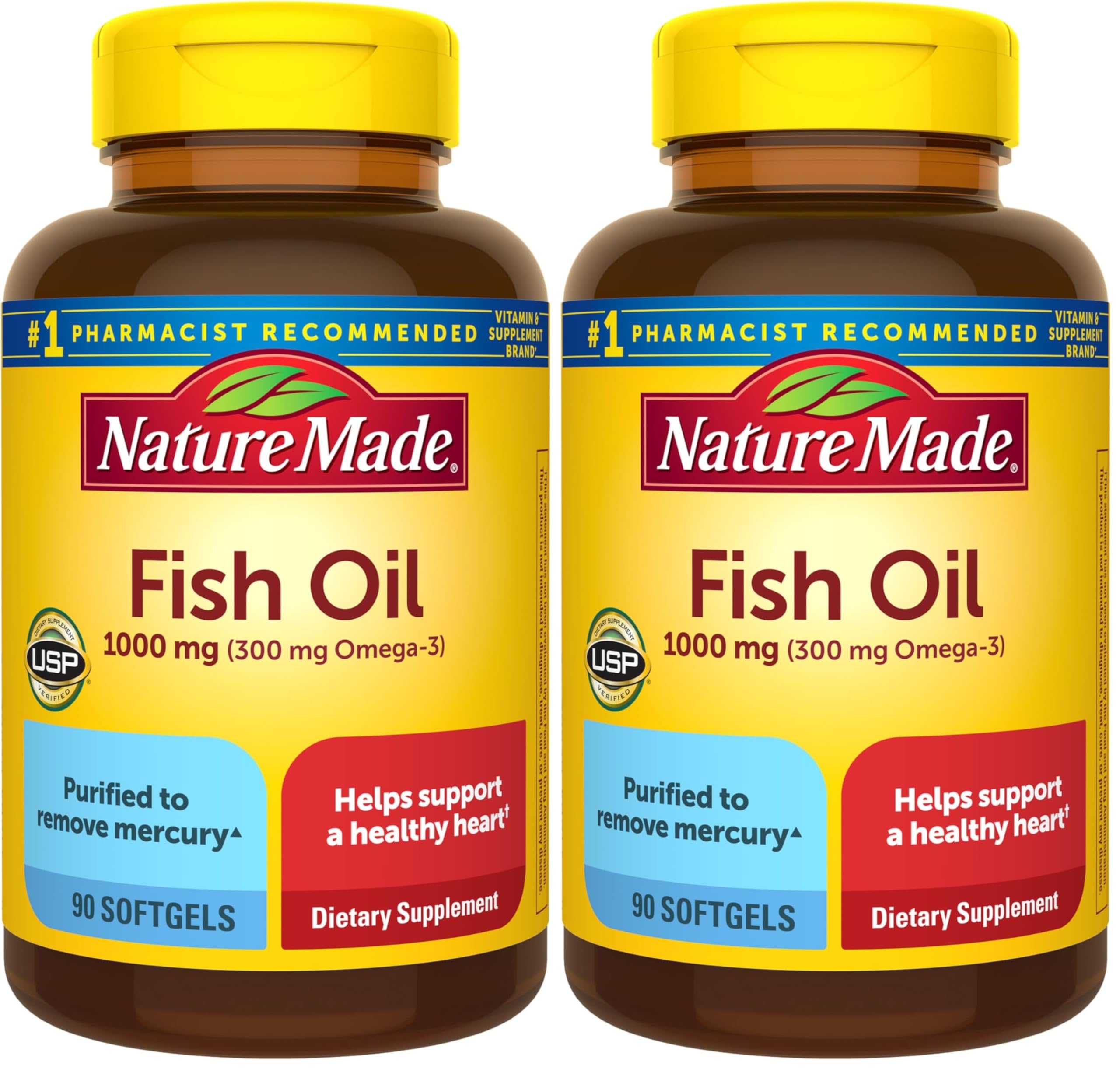 Nature Made Omega-3 Fish Oil Softgels 1000 mg