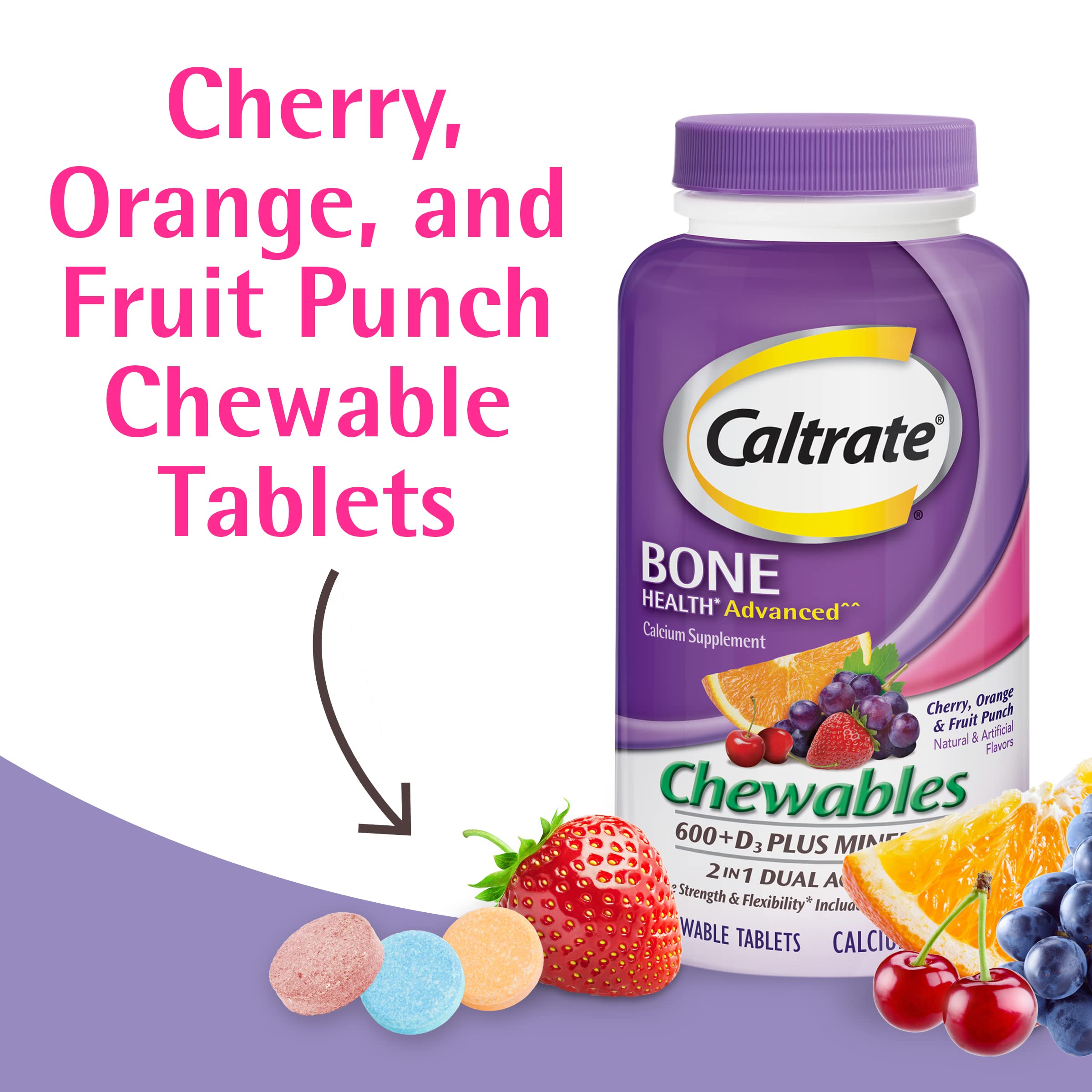 Caltrate Chewables Calcium & Vitamin D with Minerals

