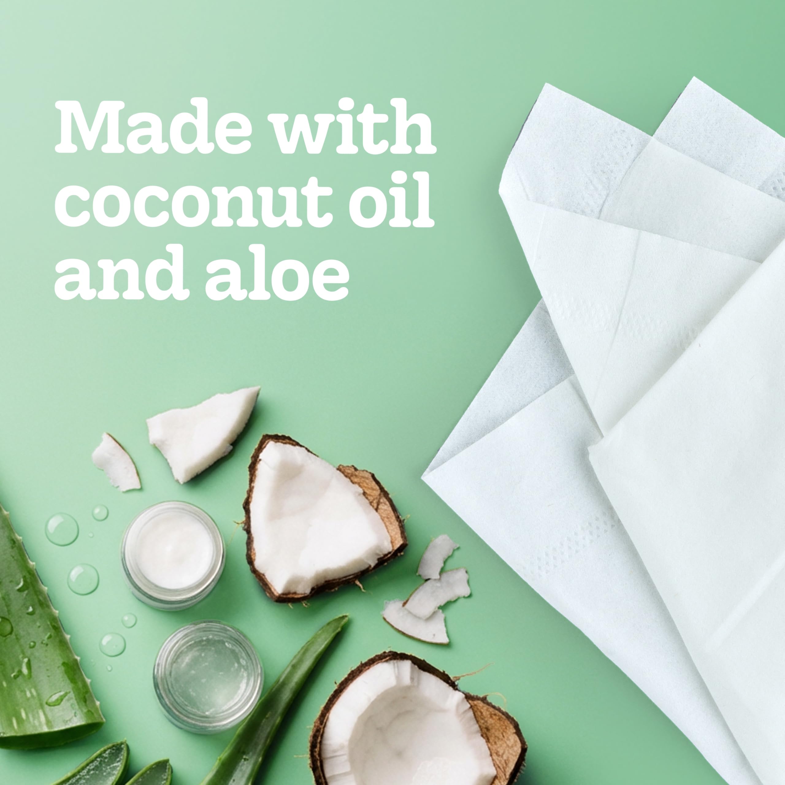 Kleenex Lotion Facial Napkins with Coconut Oil

