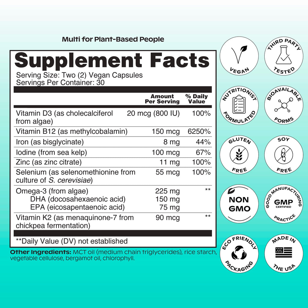 wholier Plant-Based Multivitamin for Energy


