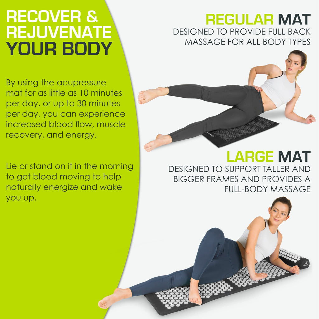 ProsourceFit Acupressure Mat and Pillow Set for Pain Relief

