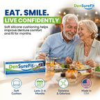 DenSureFit Silicone Denture Reliner Kit for Comfort


