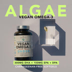 AMANDEAN Vegan Omega-3 Softgels with Algae DHA & EPA

