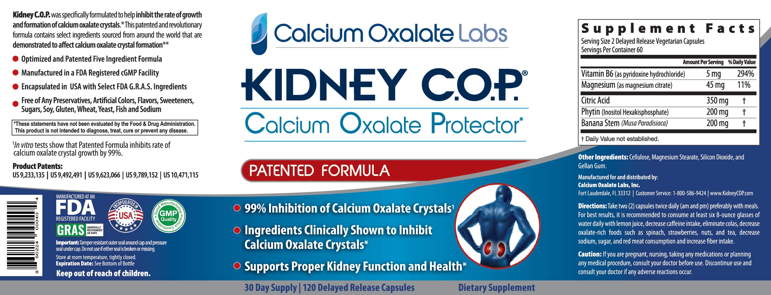 KIDNEY C.O.P. Calcium Oxalate Protector Capsules

