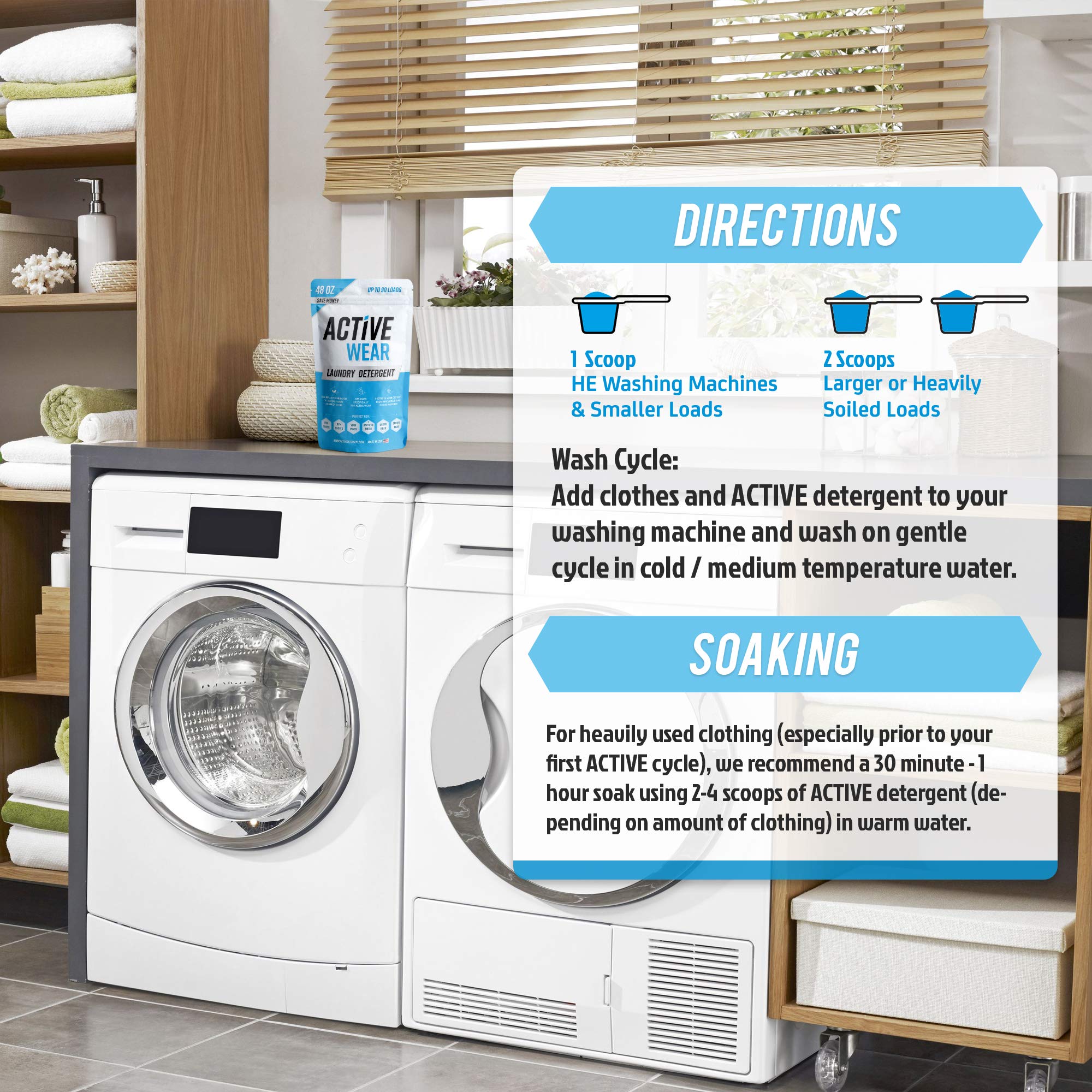 ACTIVE Active Wear Detergent with Plant-Based Enzymes

