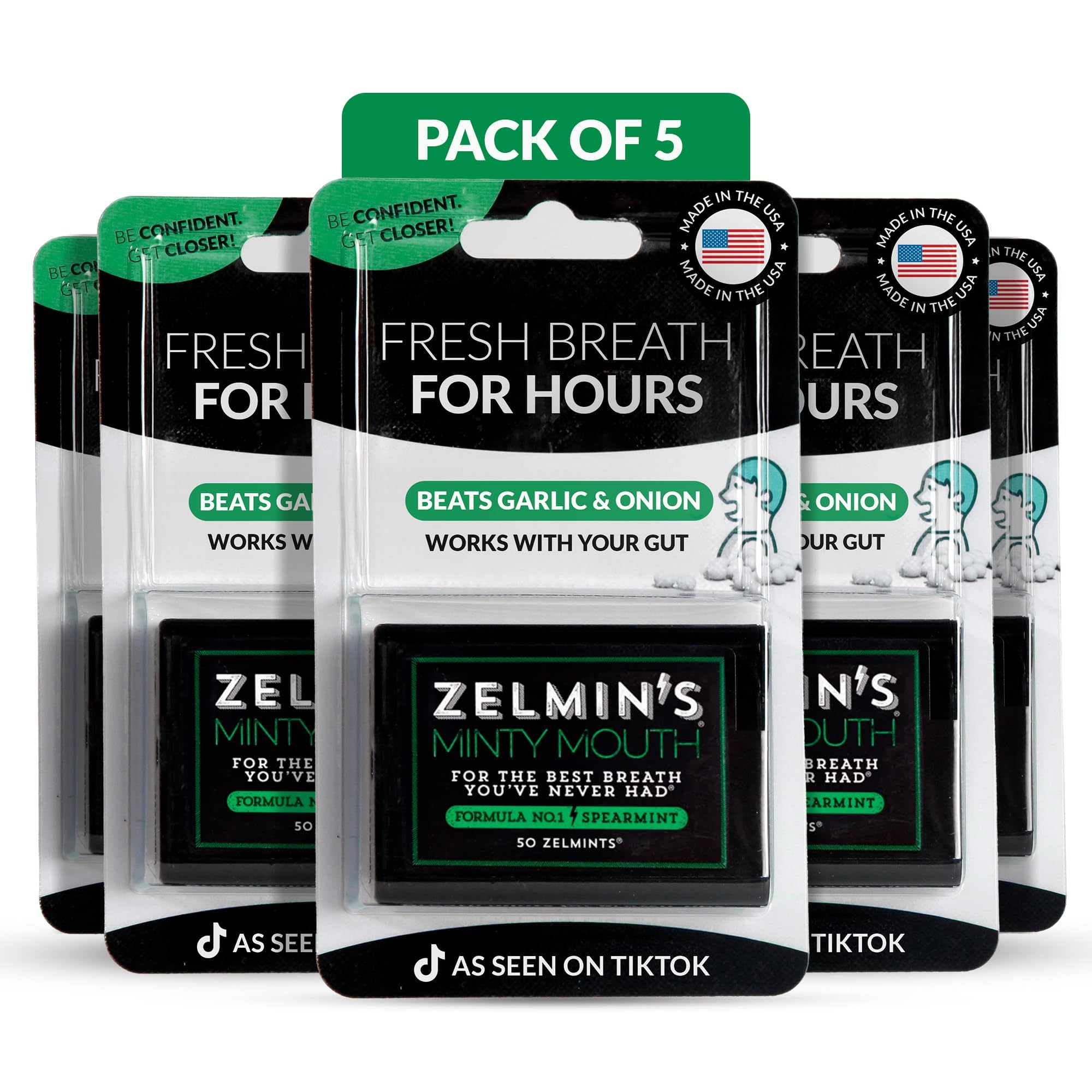 Zelmin's Mint Breath Mints - Alcohol-Free, Keto & Gluten-Free