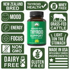 Beef Thyroid Glandular Capsules - Desiccated Thyroid Support

