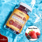 New Age Vitamin D3 Gummies 5000 IU Immune Support

