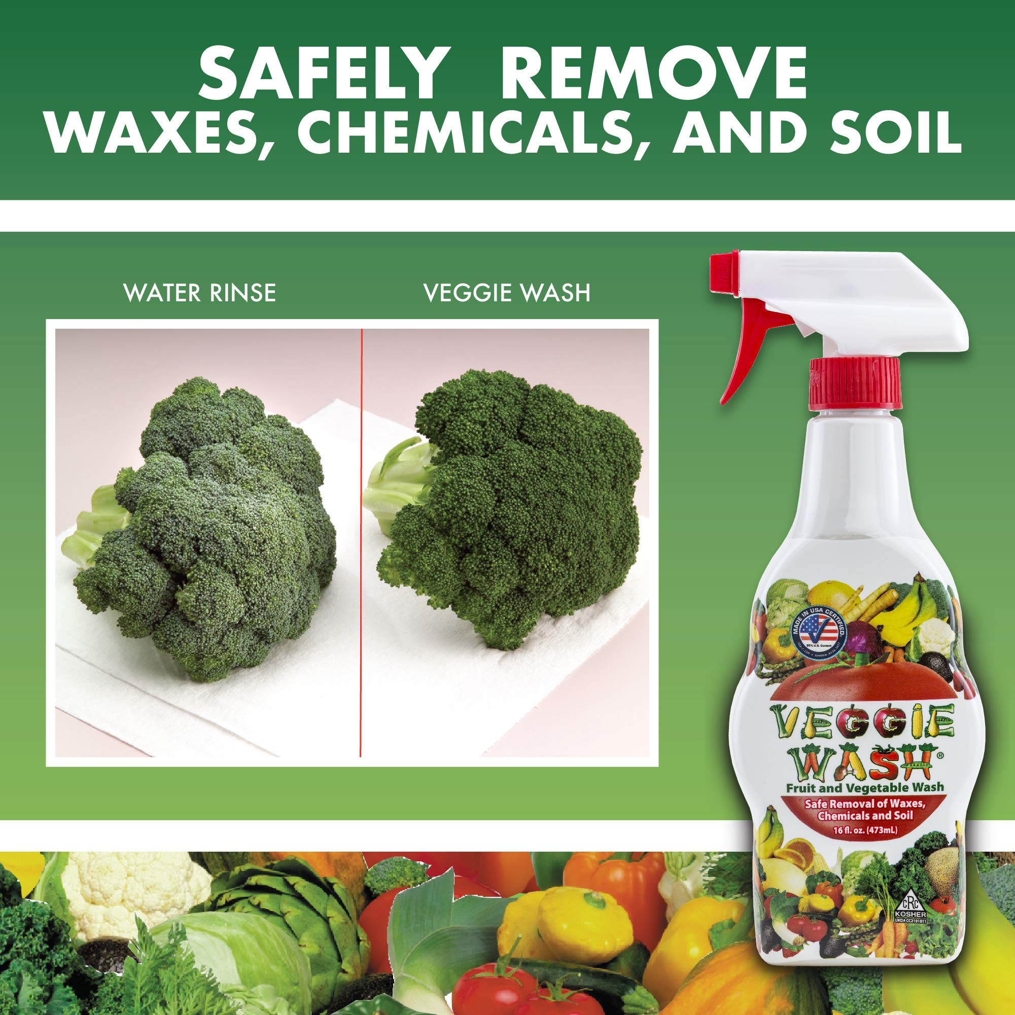 Veggie Wash Fruit & Vegetable Wash for Produce

