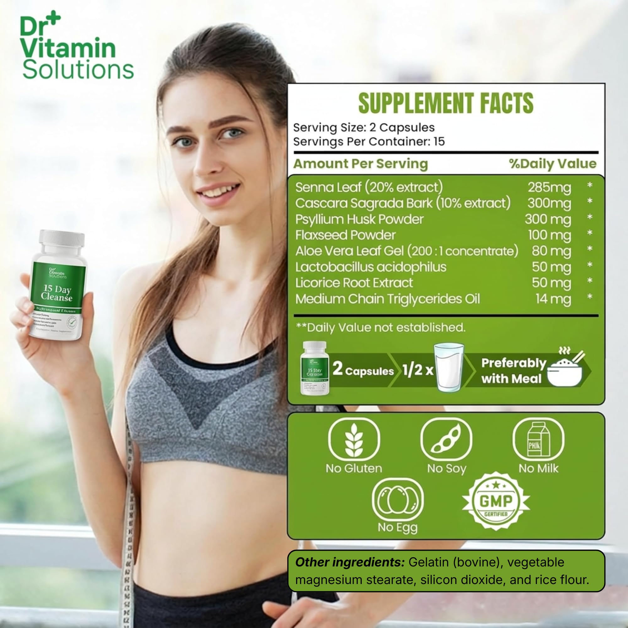 Dr Vitamins Solutions Gut Cleanse Detox Capsules

