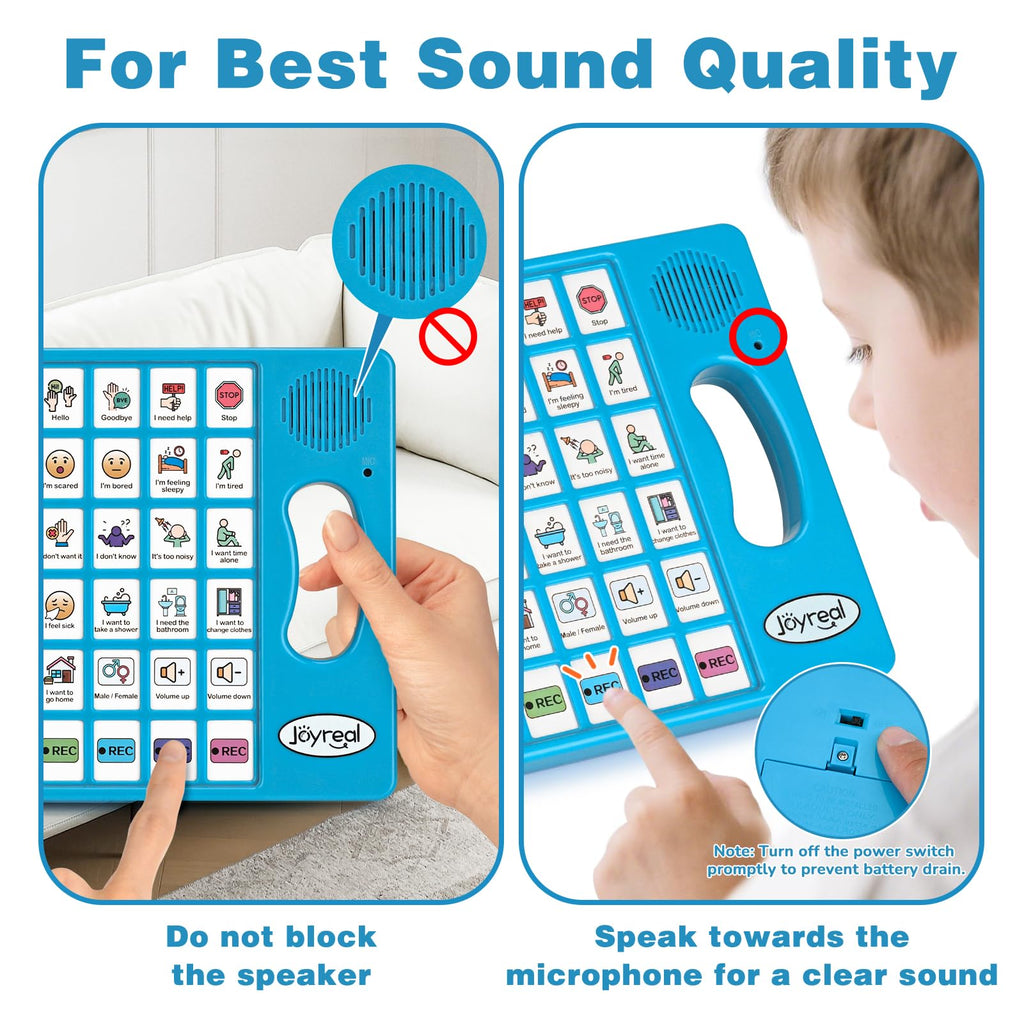 Joyreal AAC Device for Autism - 8-Button Tablet

