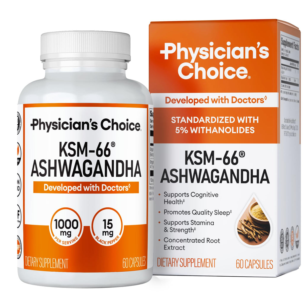 Physician's Choice KSM-66 Ashwagandha Supplement

