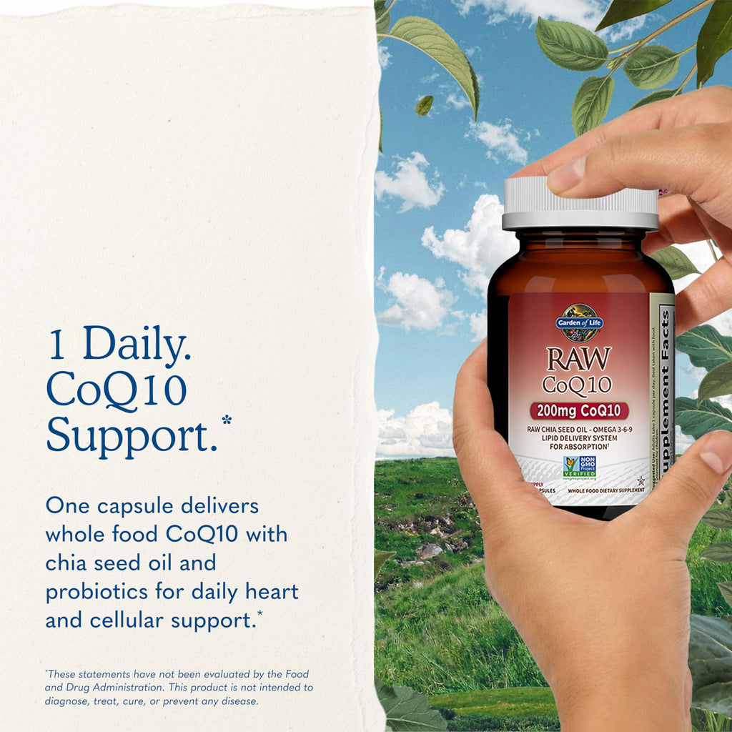 Garden of Life Raw CoQ10 200 mg Softgels

