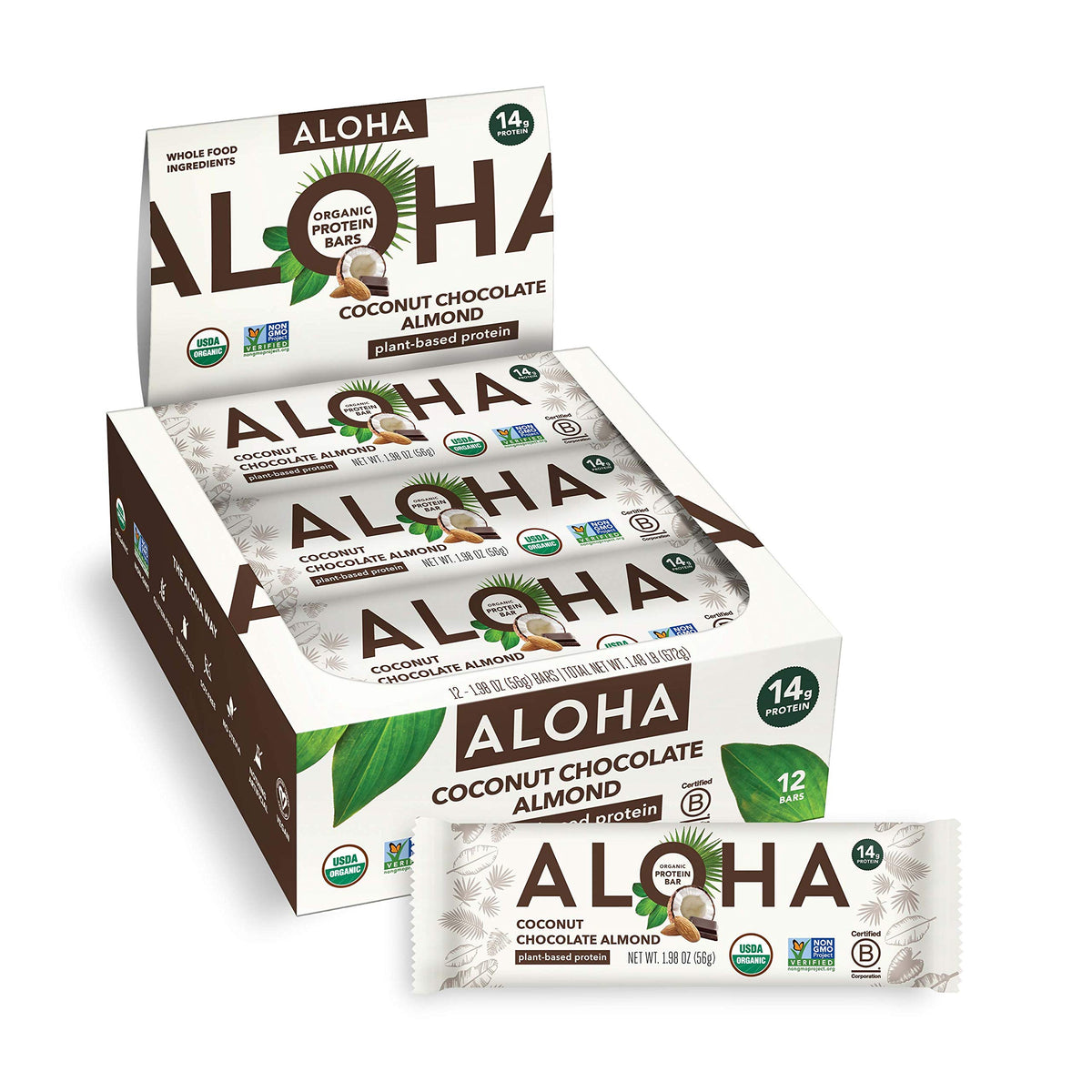 ALOHA Organic Plant Based Protein Bars