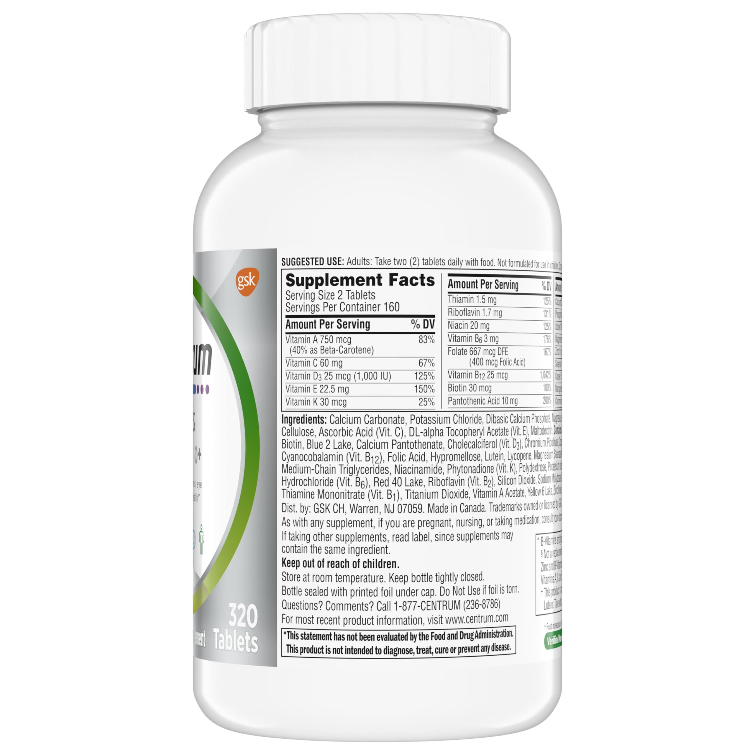 Centrum Minis Silver Multivitamin for Adults | Eye Health

