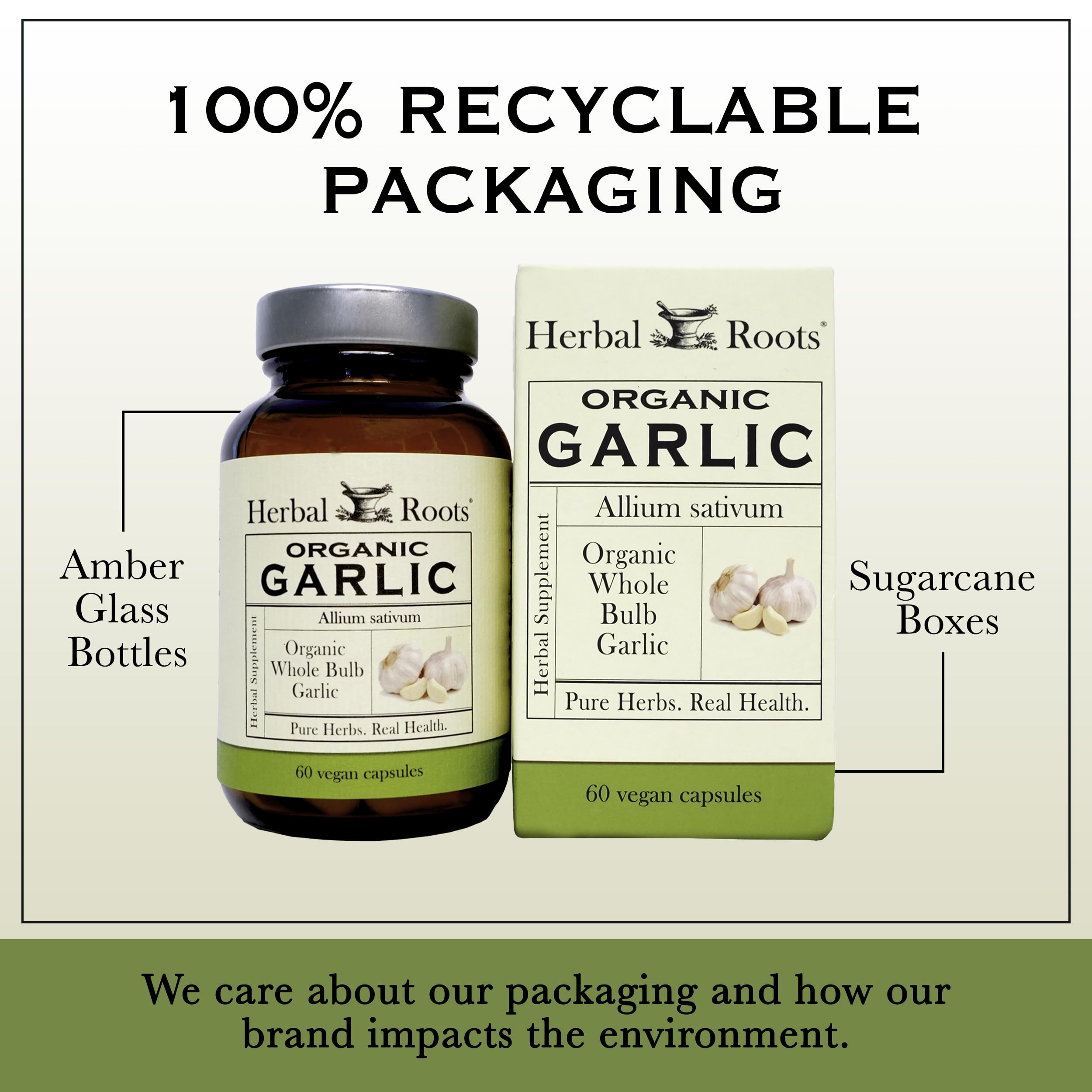 Herbal Roots Garlic Pills for Immune Support

