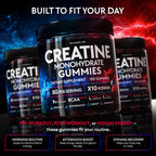 Creatine Monohydrate Gummies with BCAA, L-Carnitine

