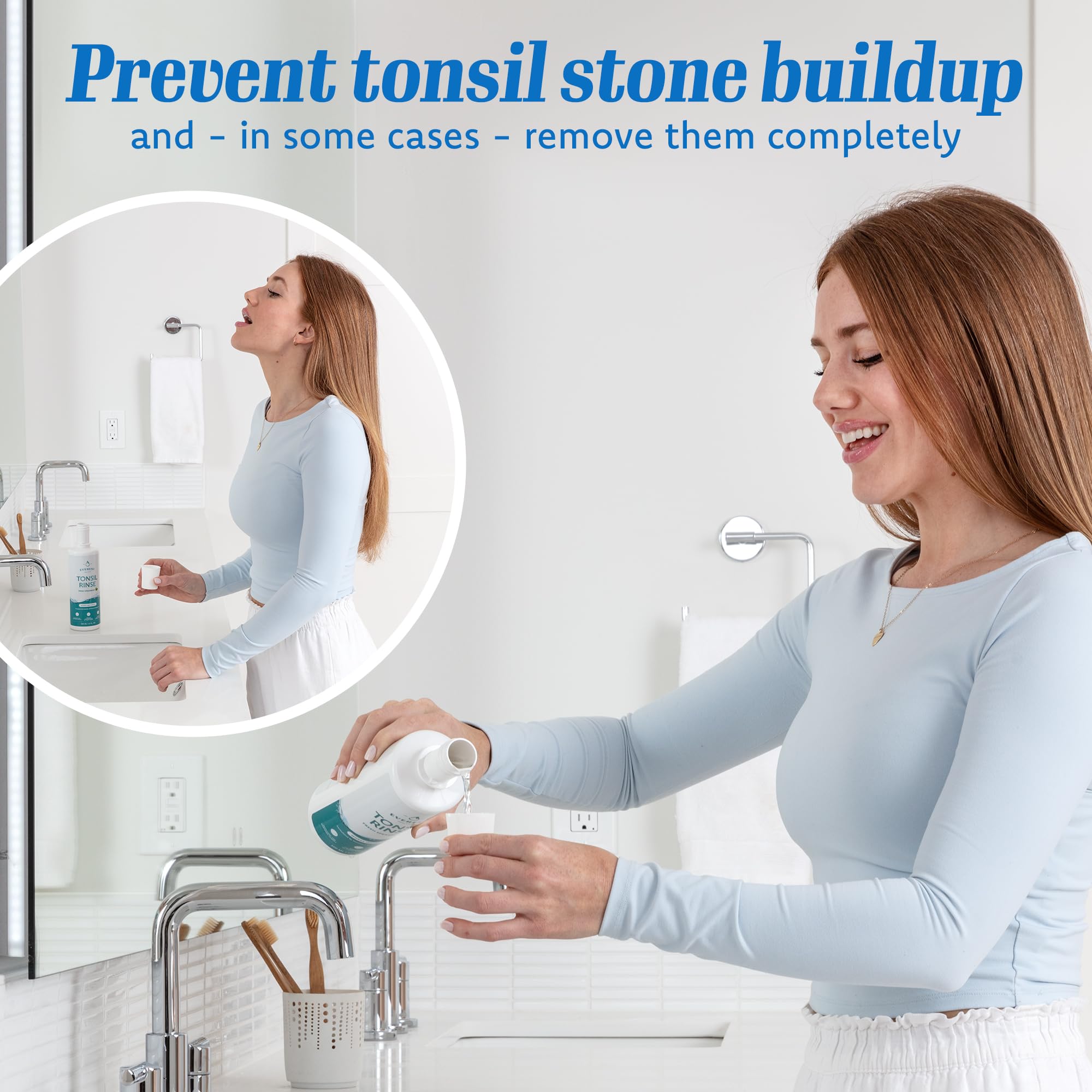 Everest Tonsil Stone Mouthwash - Alcohol-Free Rinse

