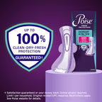 Poise Overnight Ultra Thin Pads with Wings for Bladder Leaks

