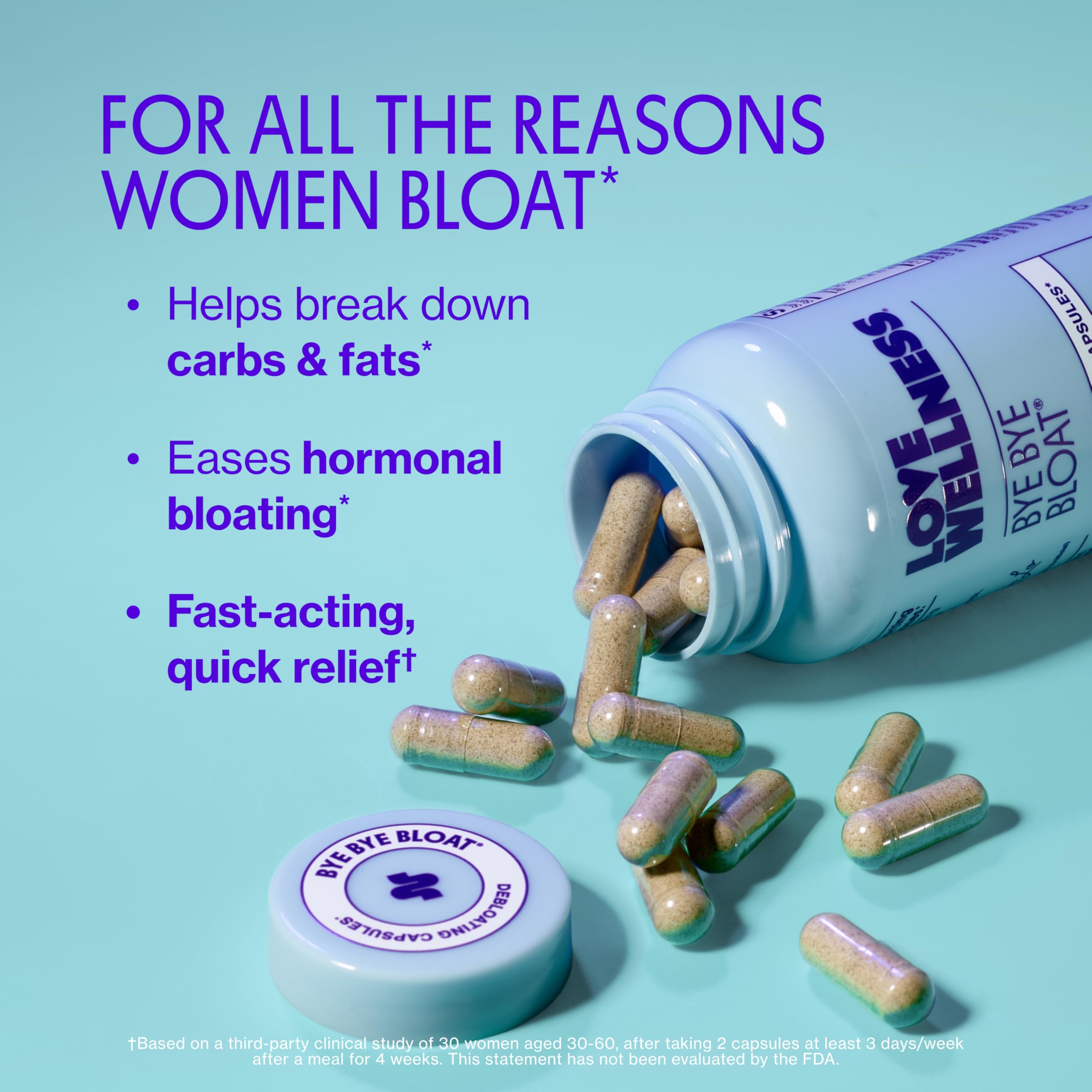 Bye Bye Bloat Digestive Enzymes by Love Wellness

