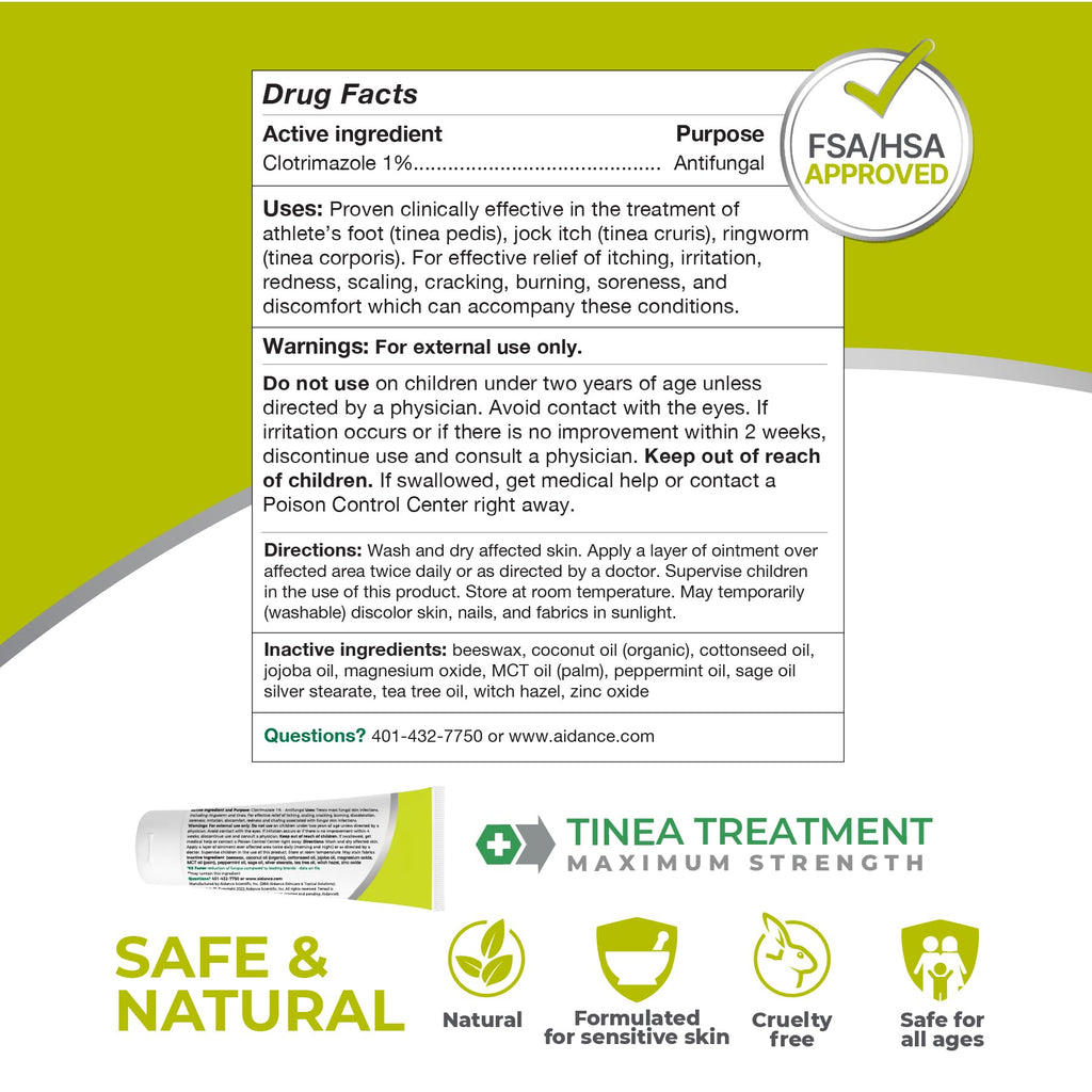 Terrasil Tinea Cream and Soap Kit 1% Clotrimazole Made in USA

