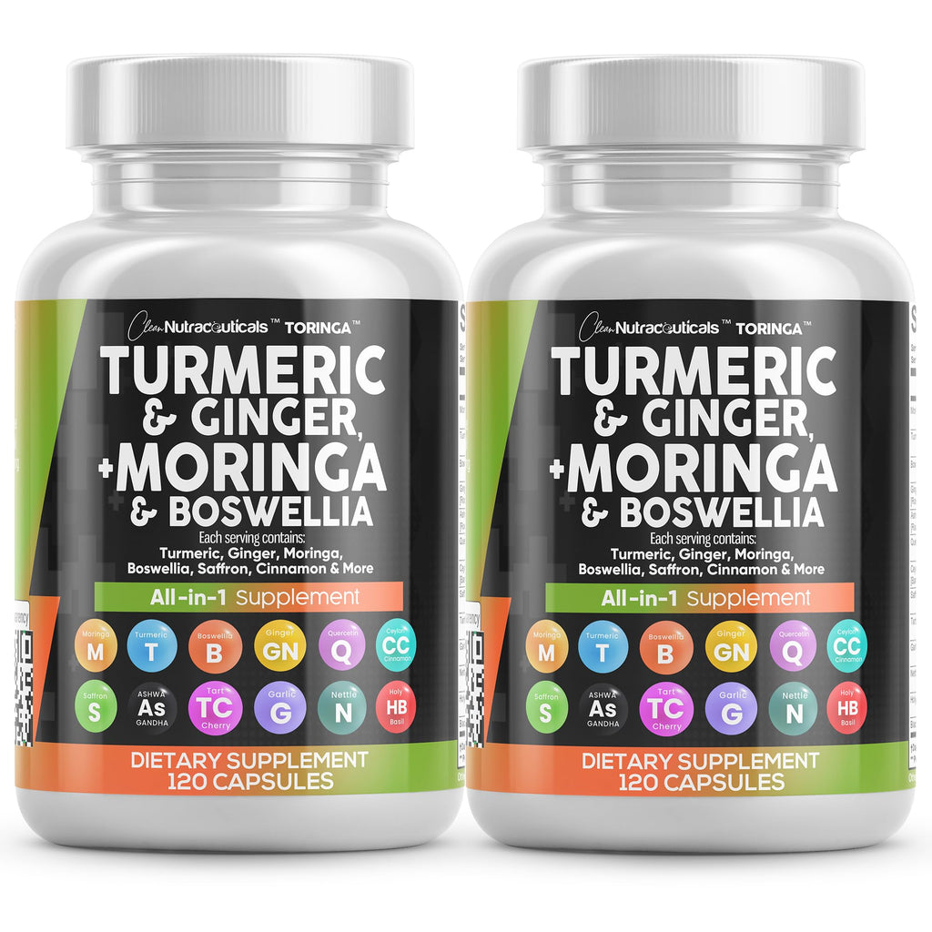 Clean Nutra All-in-One Turmeric Moringa Supplement