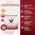 Astaxanthin 12mg Softgels - Natural Microalgae Source


