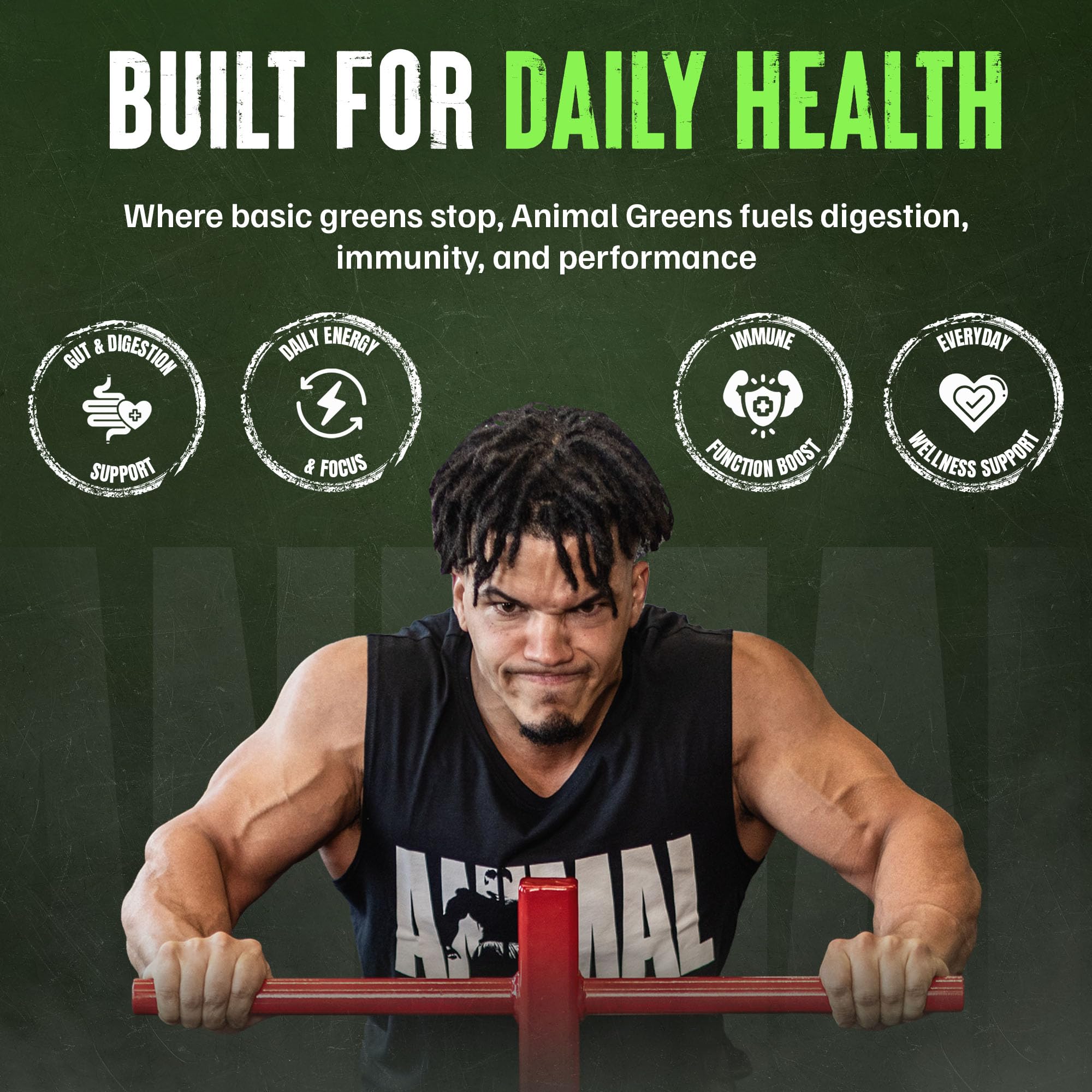 Animal Daily Greens Capsules - Digestive Health & Immunity


