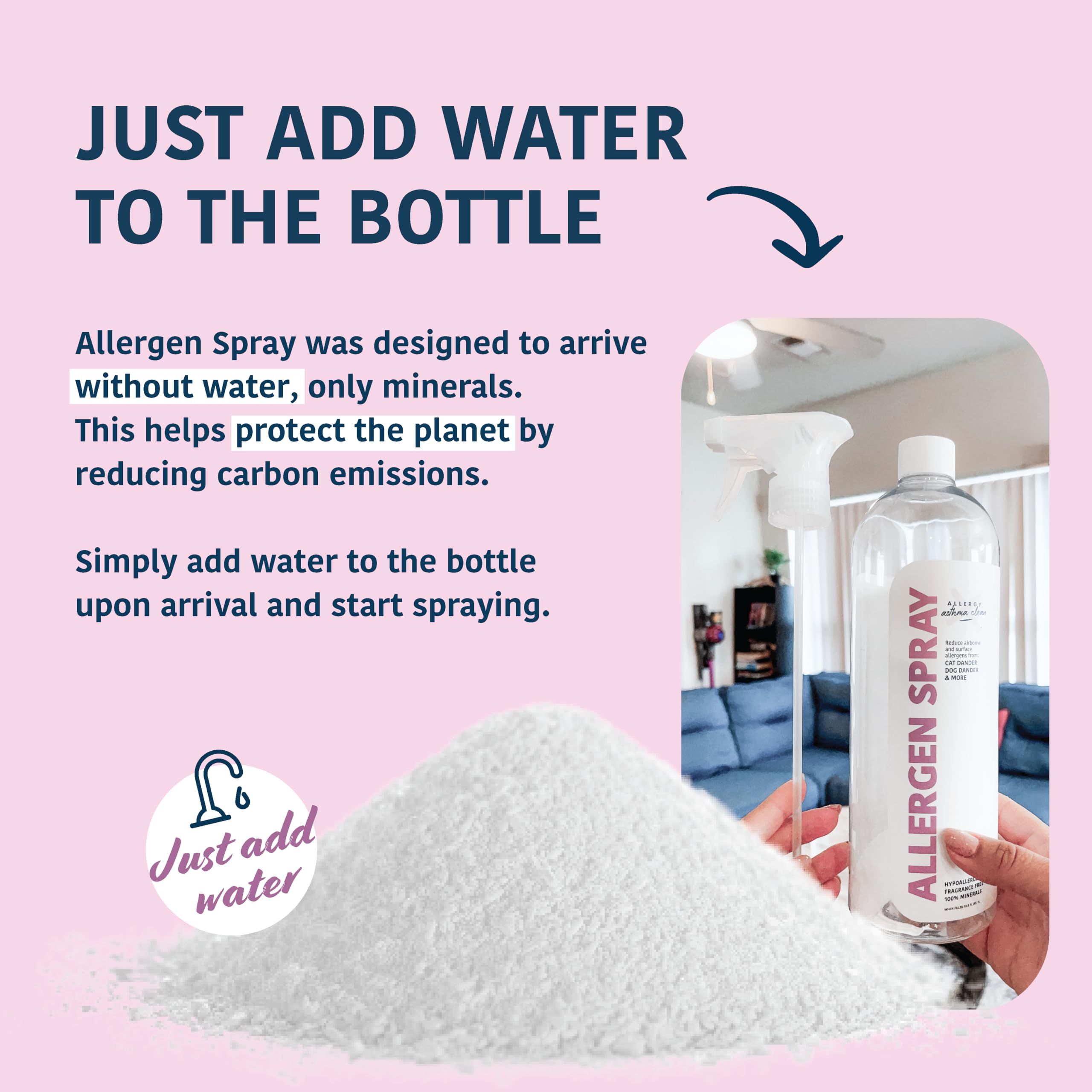 Allergy Asthma Clean Allergen Spray - Mineral-Based

