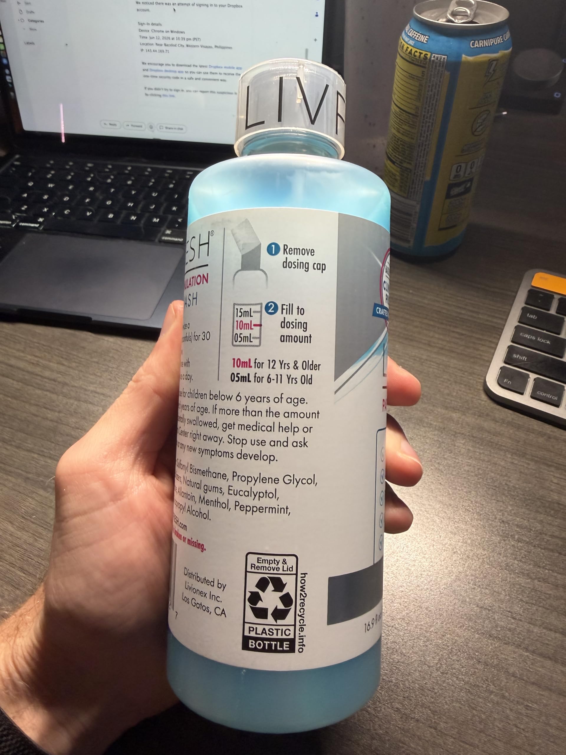 LIVFRESH Mouthwash - Clinically Proven Oral Care

